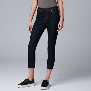 Simply Vera Vera Wang Women's Dark Blue Denim Leggings Size Small (4-6)